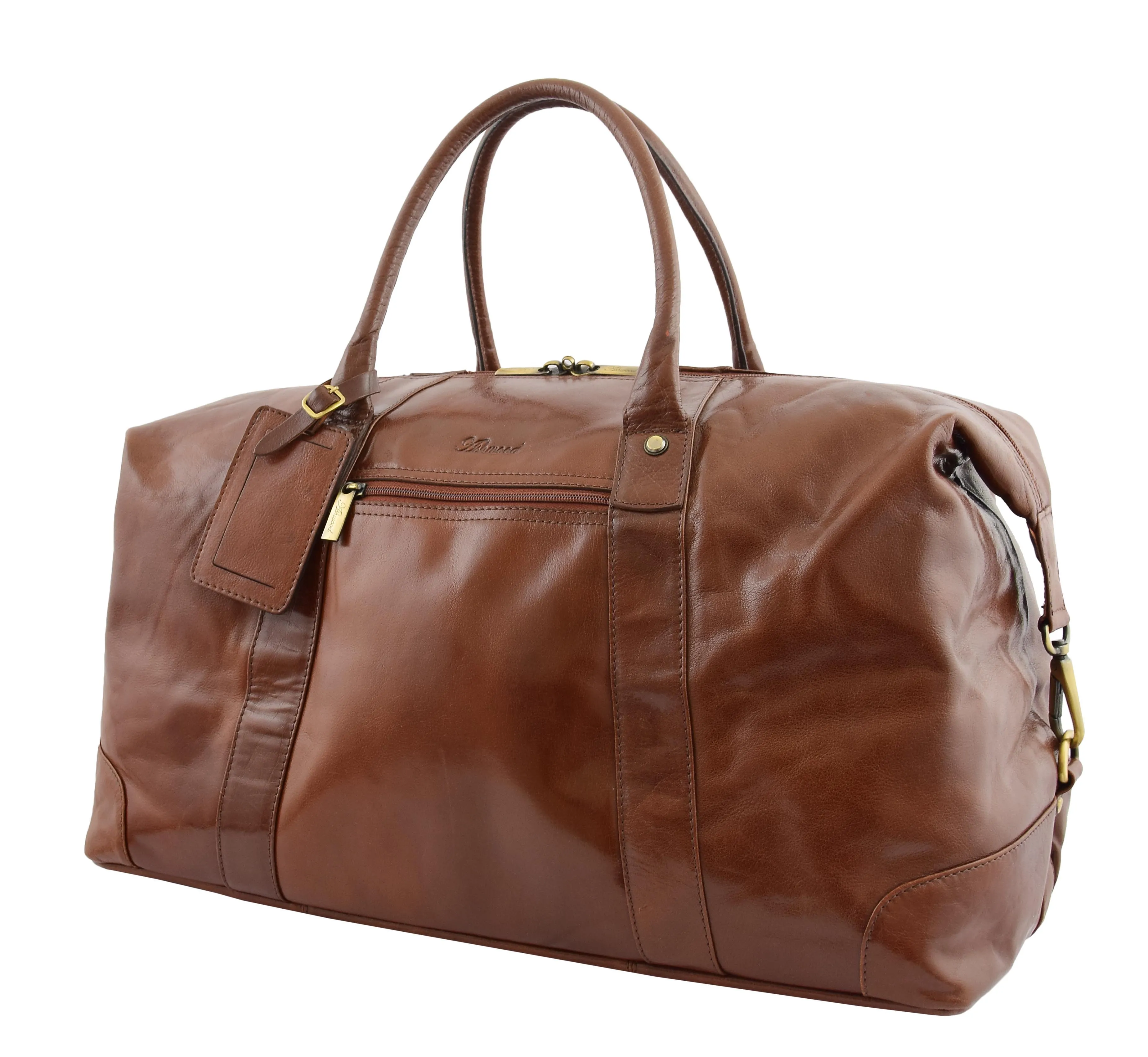 DR290 Hardrock Travel Leather Holdall Bag Cognac
