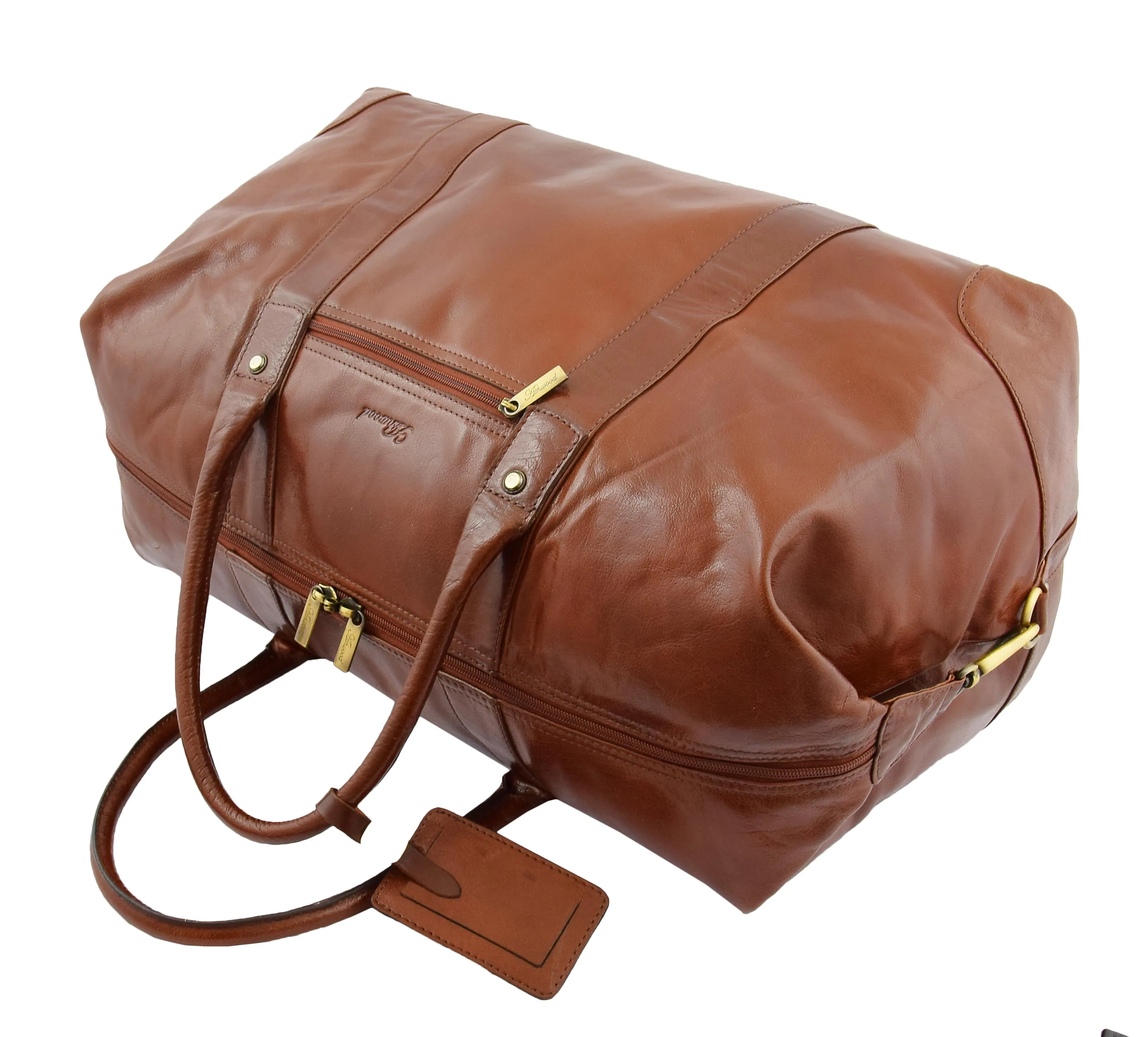 DR290 Hardrock Travel Leather Holdall Bag Cognac