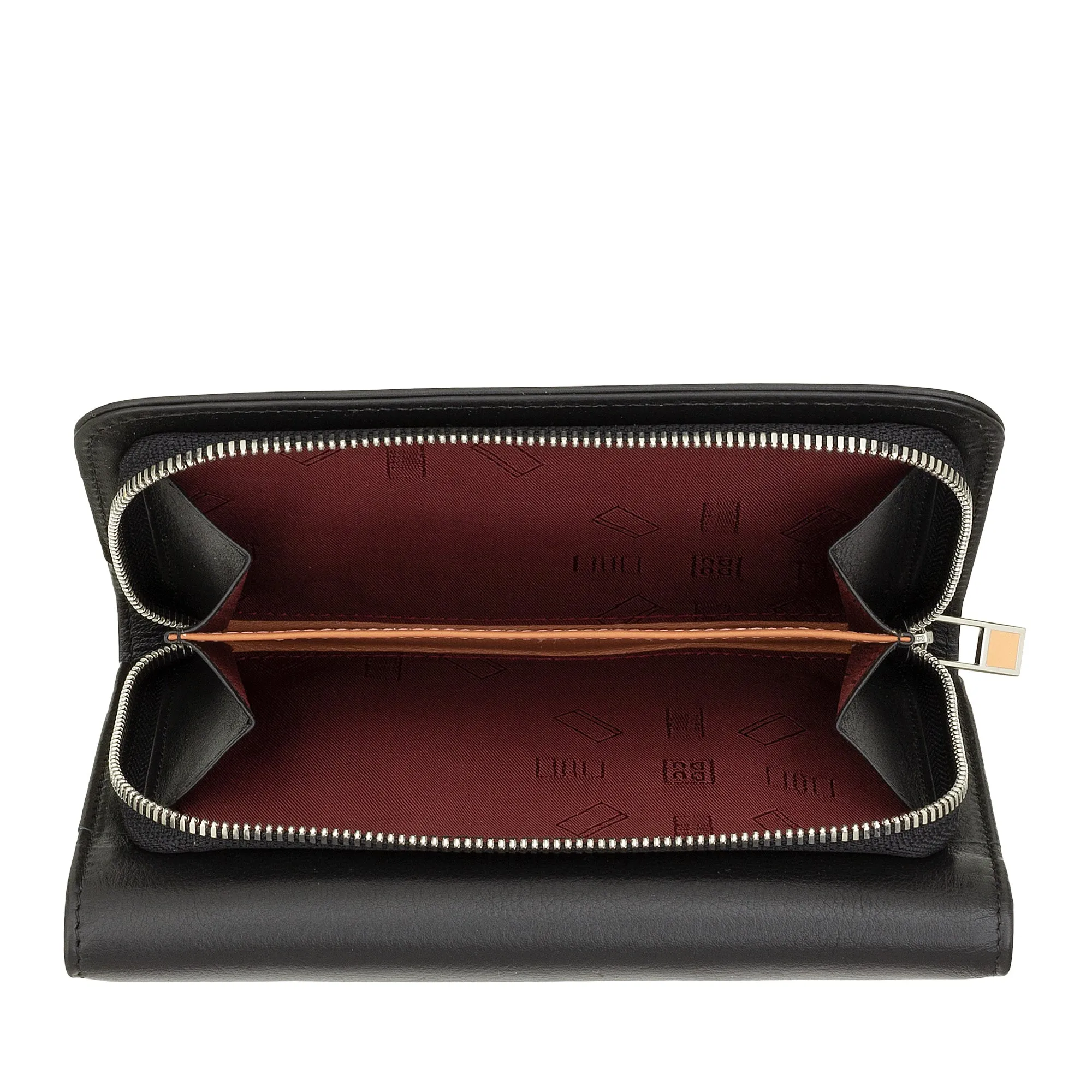 Dudu Women's Wallet In Colored Soft Leather, Bags with Keep Liest Doors, 12 Card Card holders, Multicolor