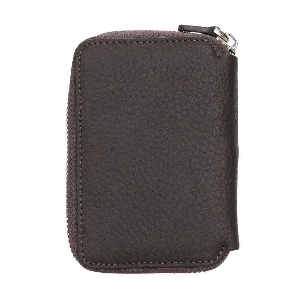 Elvis Zippered Genuine Leather Wallet / Card Holder