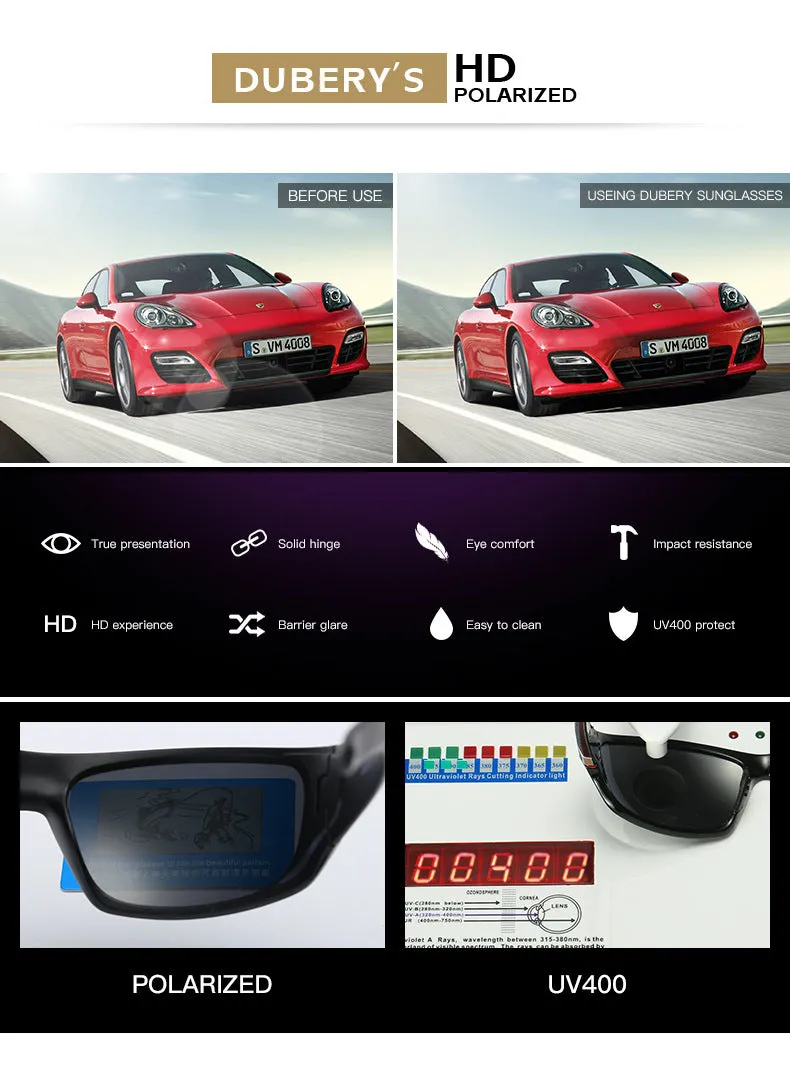 Fashion Polarized UV400 Sunglasses Outdoor Sports Driving Sunglasses D12023W8