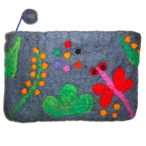 Felt Pouch - Dragonfly