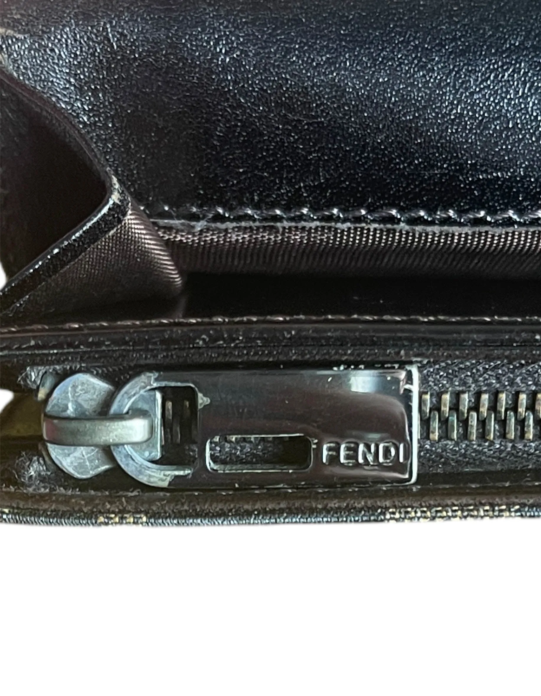 Fendi Tobacco Brown Zucca Logo Monogram Wallet