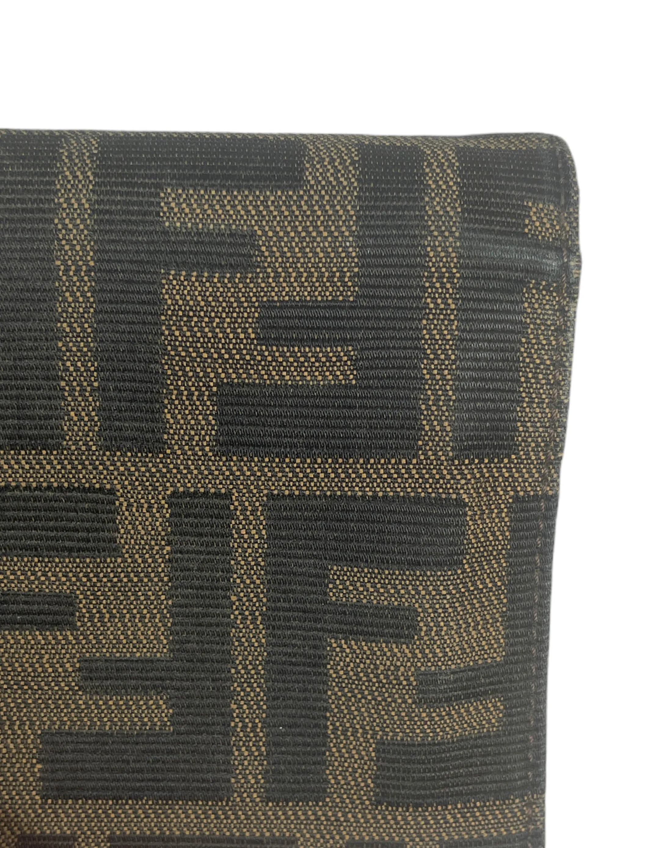 Fendi Tobacco Brown Zucca Logo Monogram Wallet