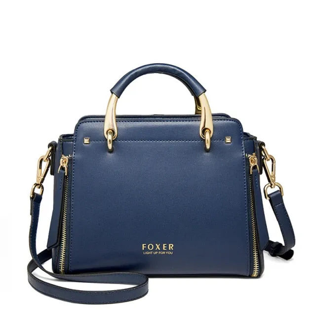 FOXER Women Crossbody Shoulder Bags Female Split Leather