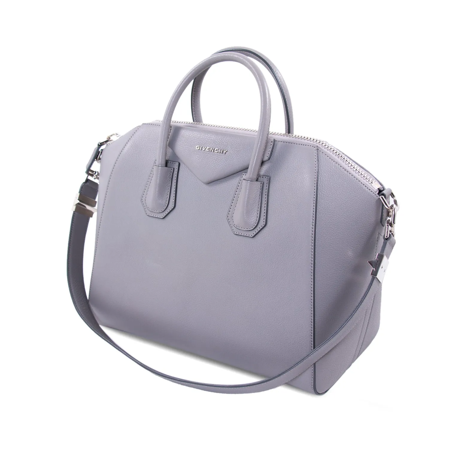 Givenchy Medium Grey Antigona Stachel Bag