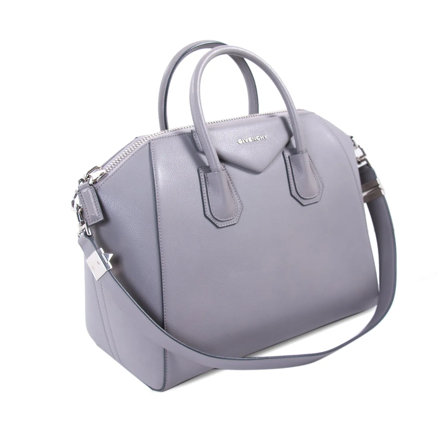 Givenchy Medium Grey Antigona Stachel Bag