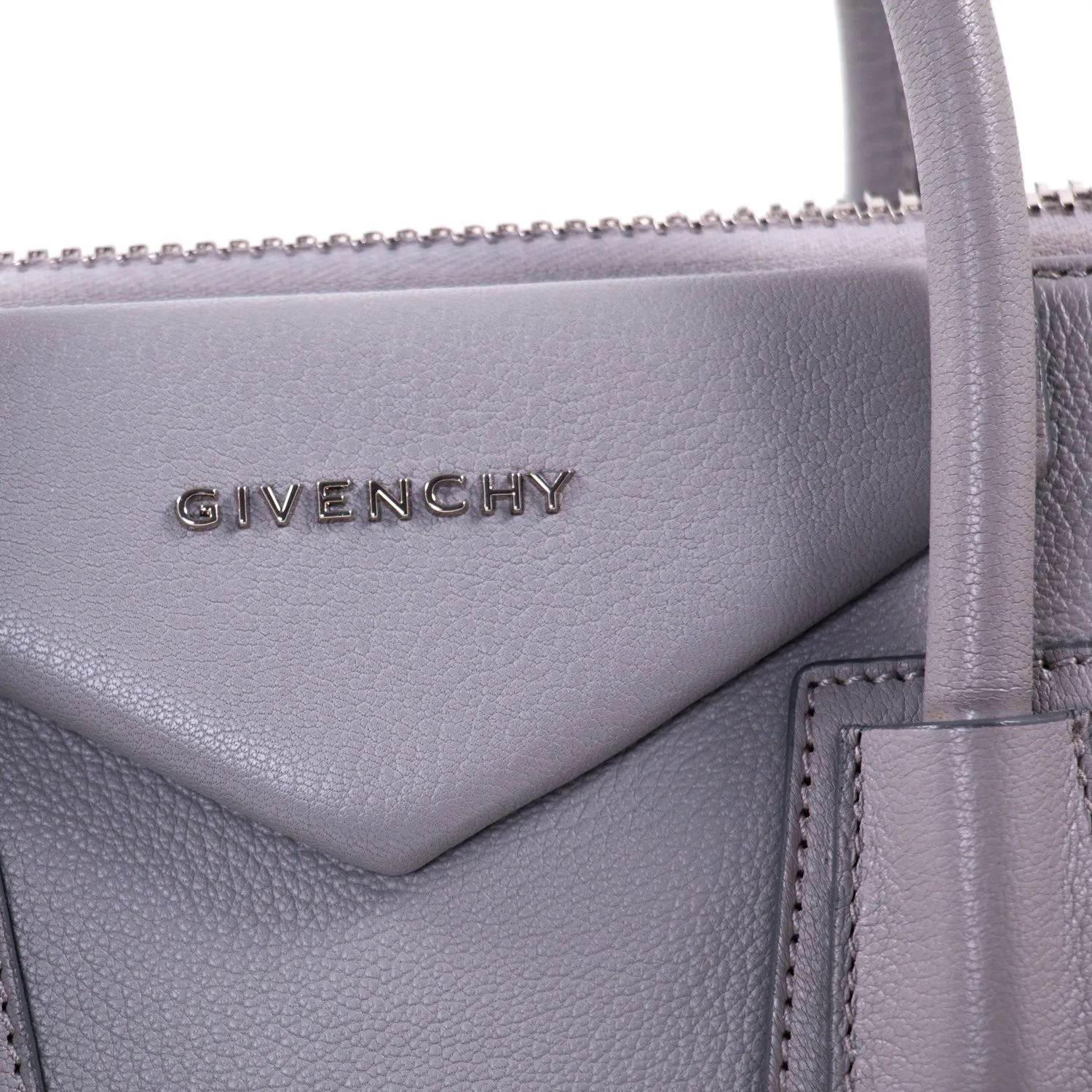 Givenchy Medium Grey Antigona Stachel Bag
