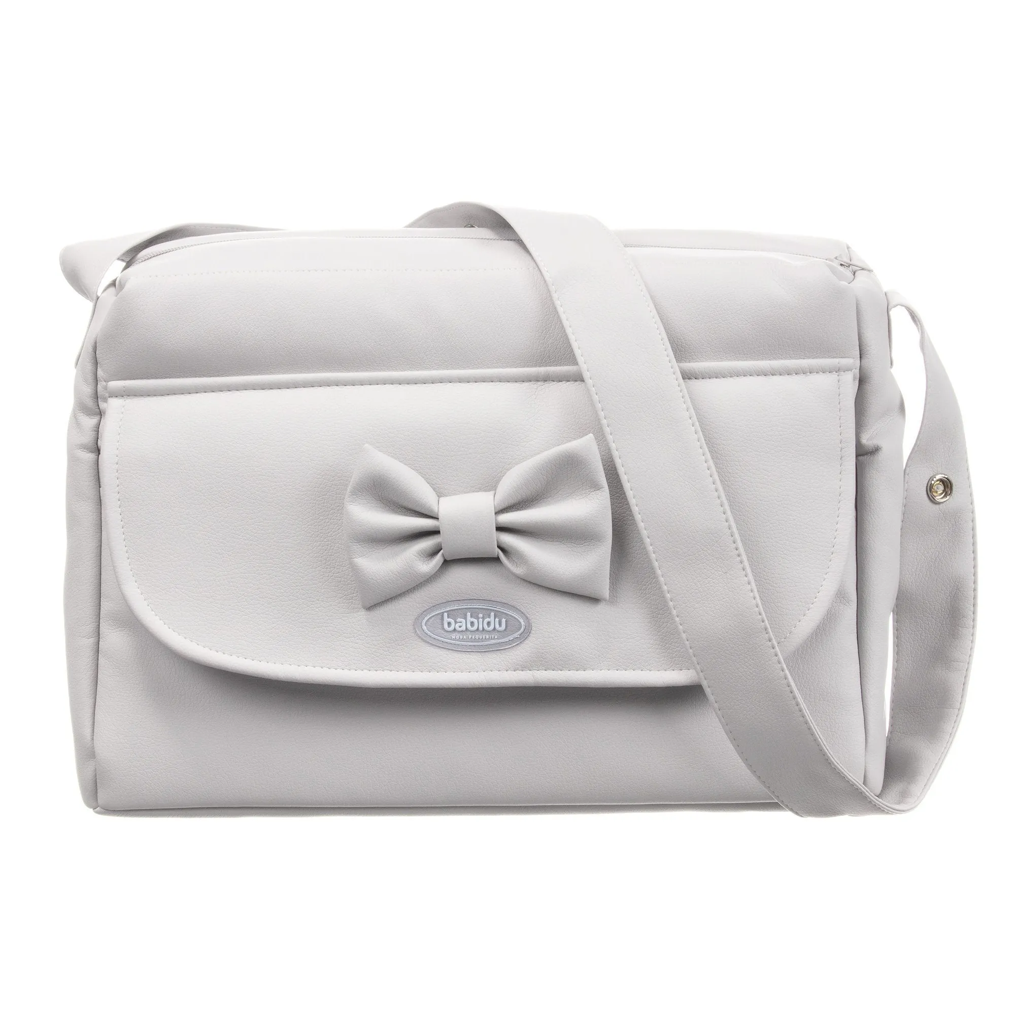 Grey Bow Changing Bag