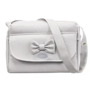 Grey Bow Changing Bag