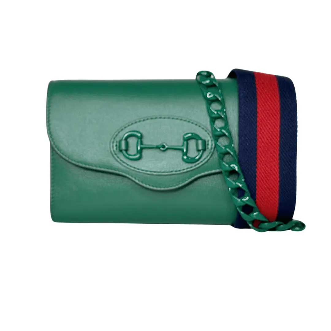 Gucci 1955 Mini Horsebit Bag w/ Web Strap
