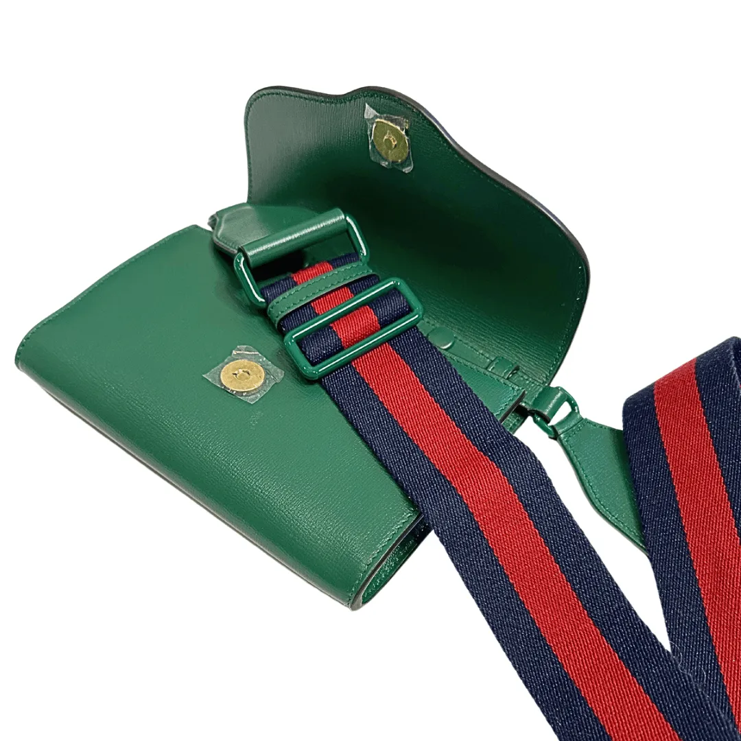 Gucci 1955 Mini Horsebit Bag w/ Web Strap