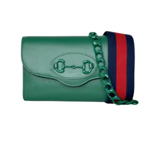 Gucci 1955 Mini Horsebit Bag w/ Web Strap