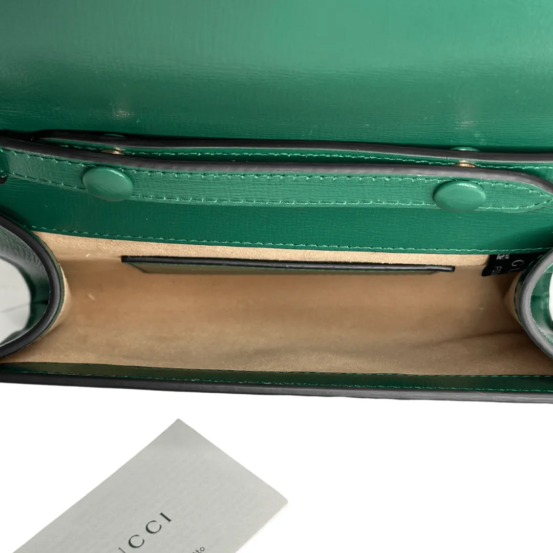 Gucci 1955 Mini Horsebit Bag w/ Web Strap