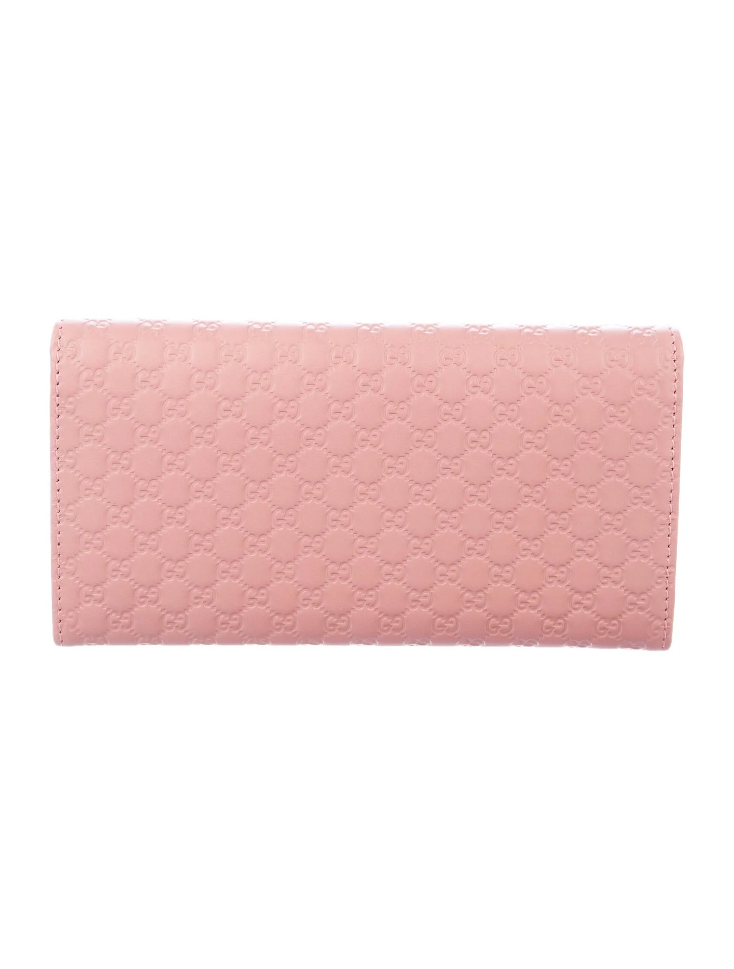 Gucci Microguccissima Continental Wallet in Soft Pink