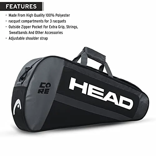 HEAD Core 3R Pro Kit Bag(Black/White)