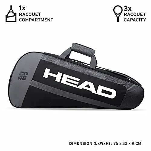 HEAD Core 3R Pro Kit Bag(Black/White)