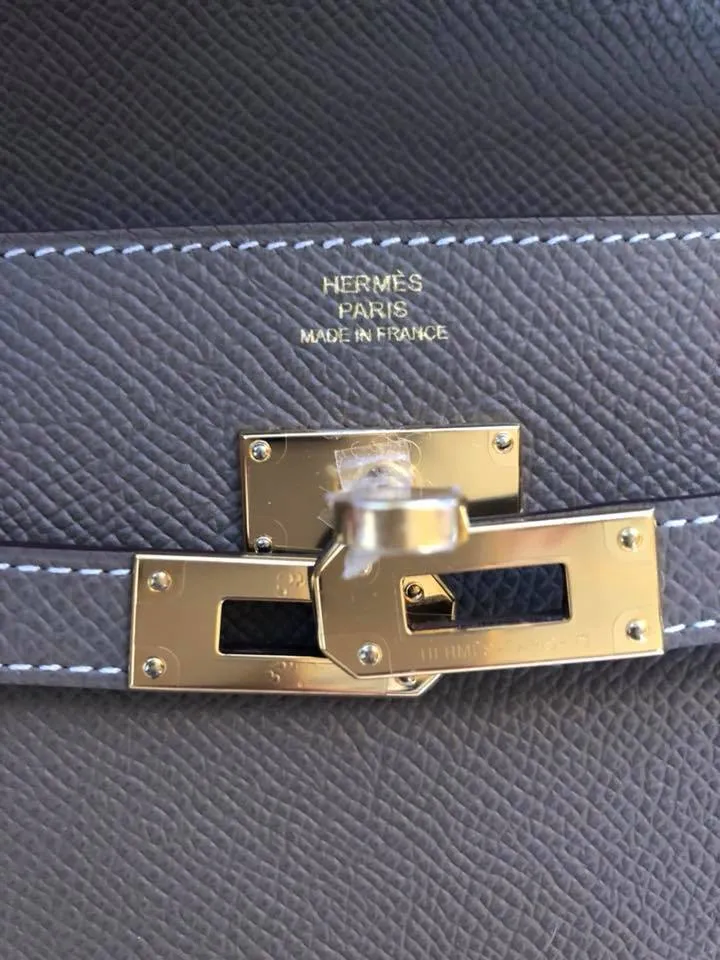 Hermes Etoupe Long Kelly Classic Wallet