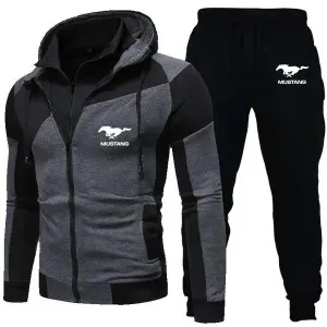 Hoodie Pullover Men Tracksuit Set Sports Wear
