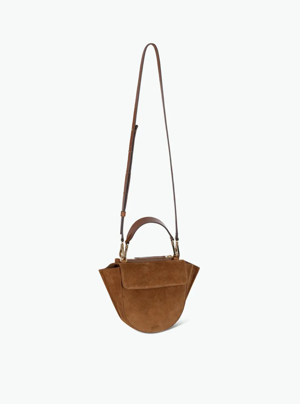 Hortensia Bag Mini - Cognac Suede