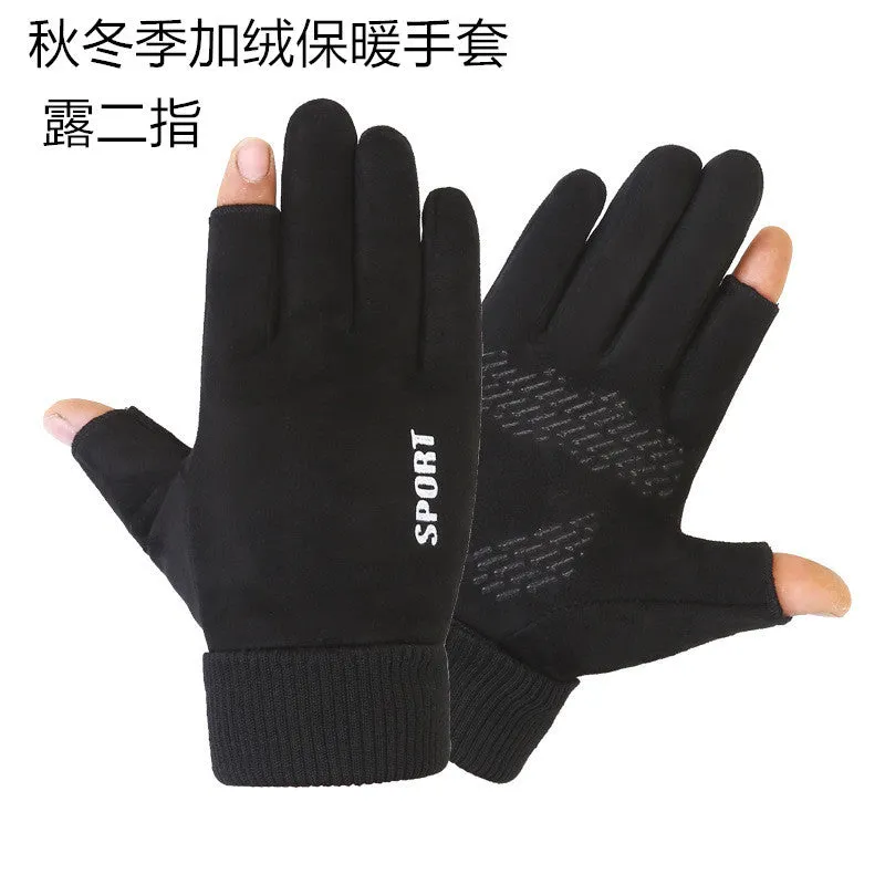INSTOCK - Men's autumn and winter suede gloves for sports cycling