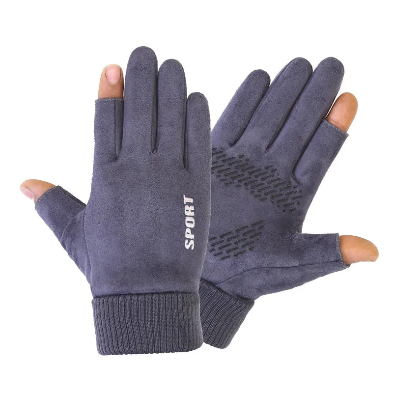 INSTOCK - Men's autumn and winter suede gloves for sports cycling
