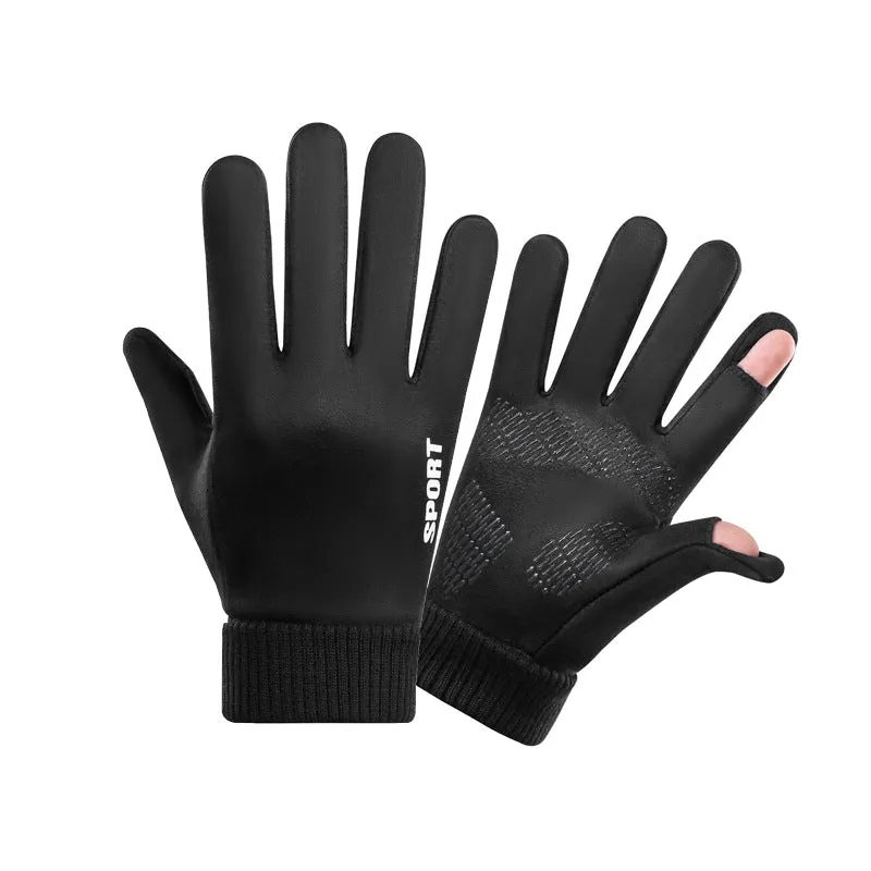 INSTOCK - Men's autumn and winter suede gloves for sports cycling