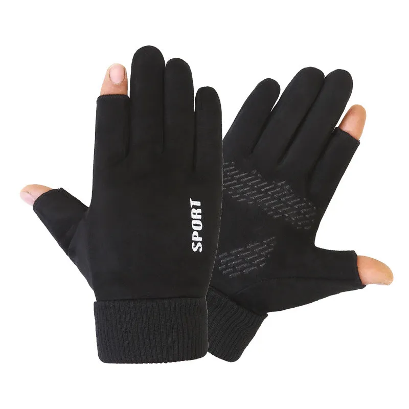 INSTOCK - Men's autumn and winter suede gloves for sports cycling