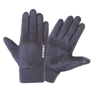 INSTOCK - Men's autumn and winter suede gloves for sports cycling