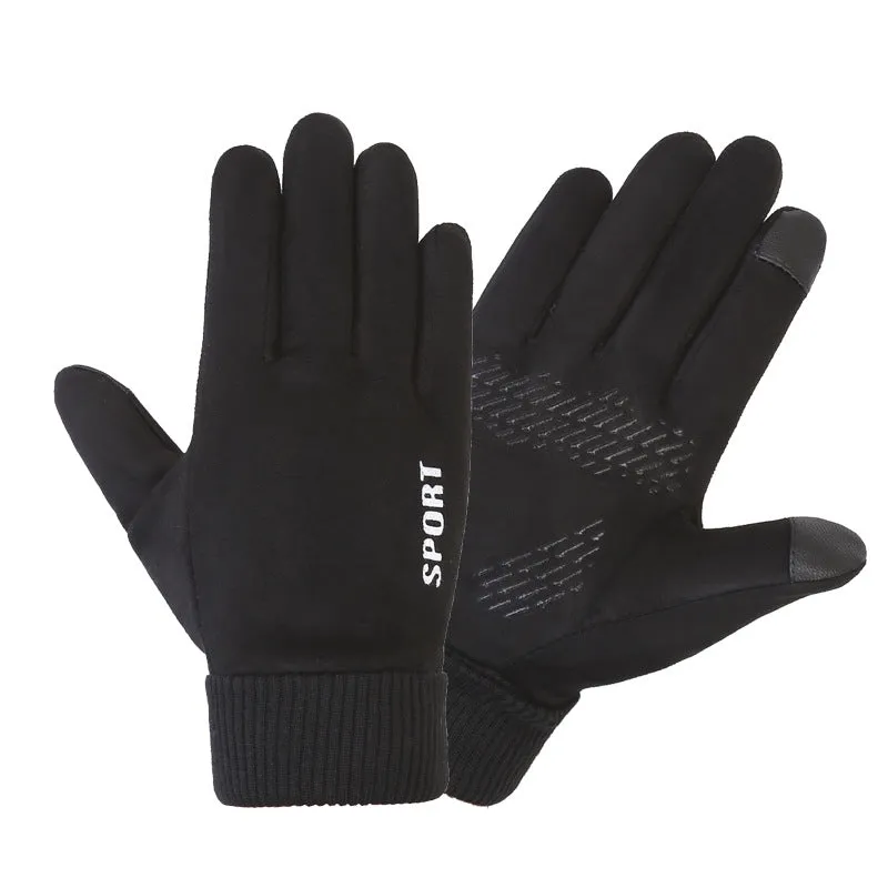 INSTOCK - Men's autumn and winter suede gloves for sports cycling