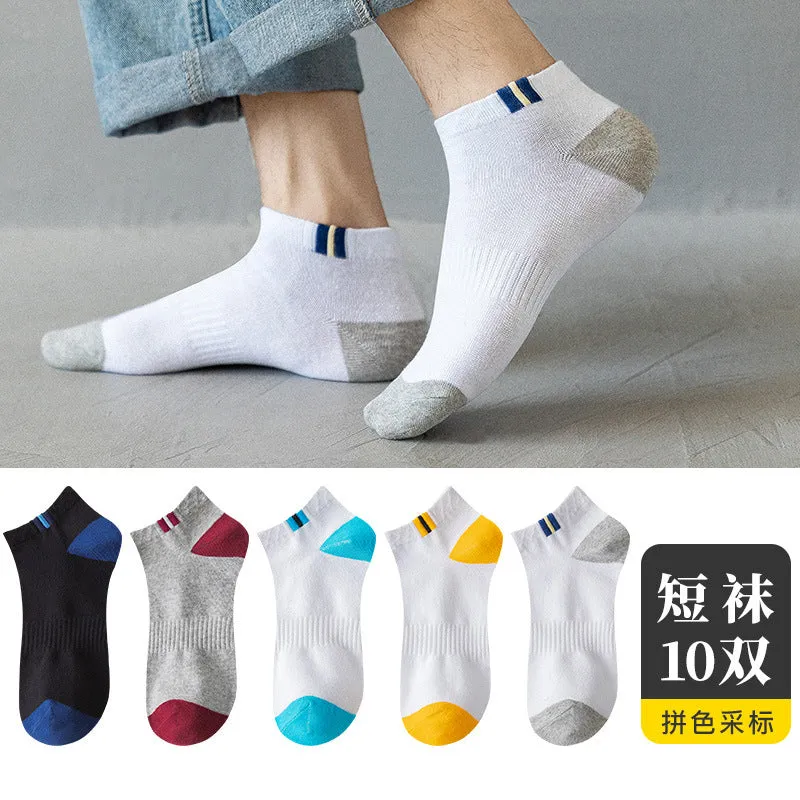 INSTOCK - (PACK OF 10) Men's Short Summer Sweat-Absorbent
