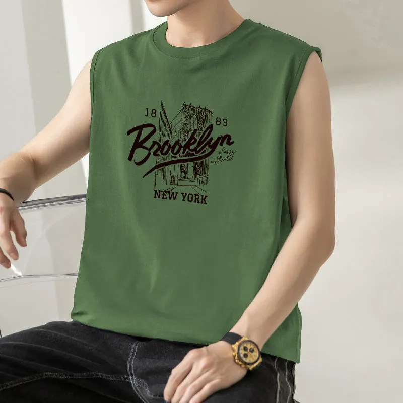 INSTOCK-Pure cotton summer thin sports vest