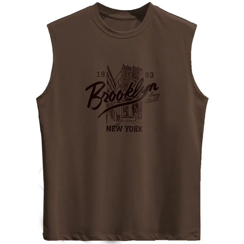 INSTOCK-Pure cotton summer thin sports vest