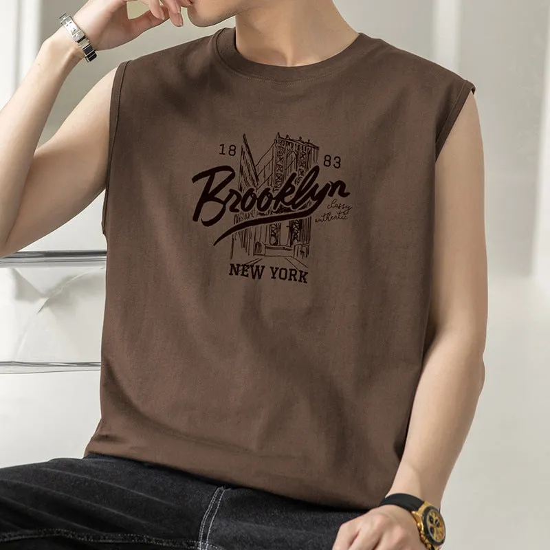 INSTOCK-Pure cotton summer thin sports vest