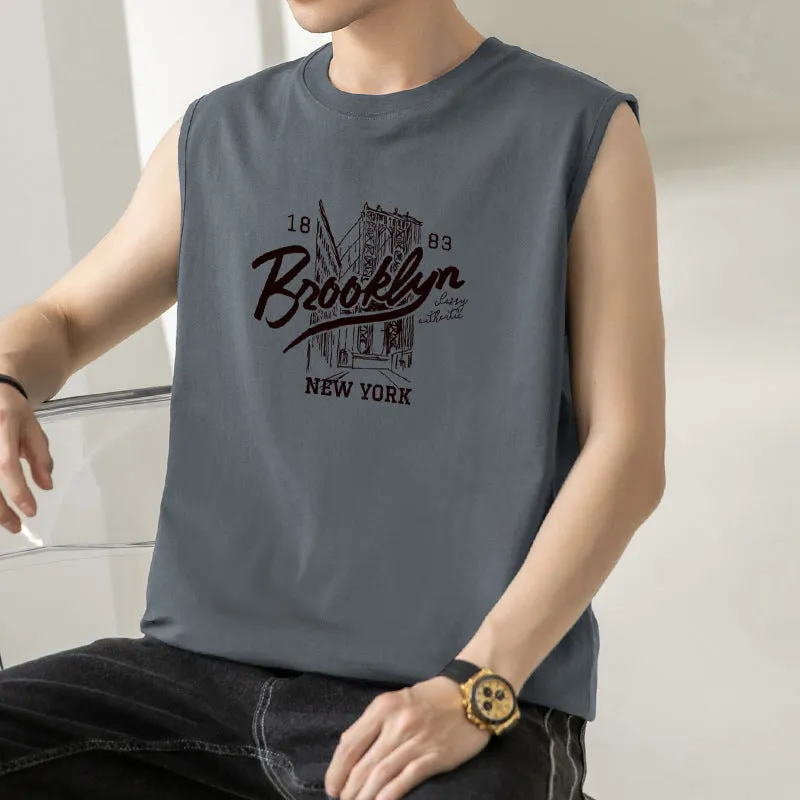 INSTOCK-Pure cotton summer thin sports vest