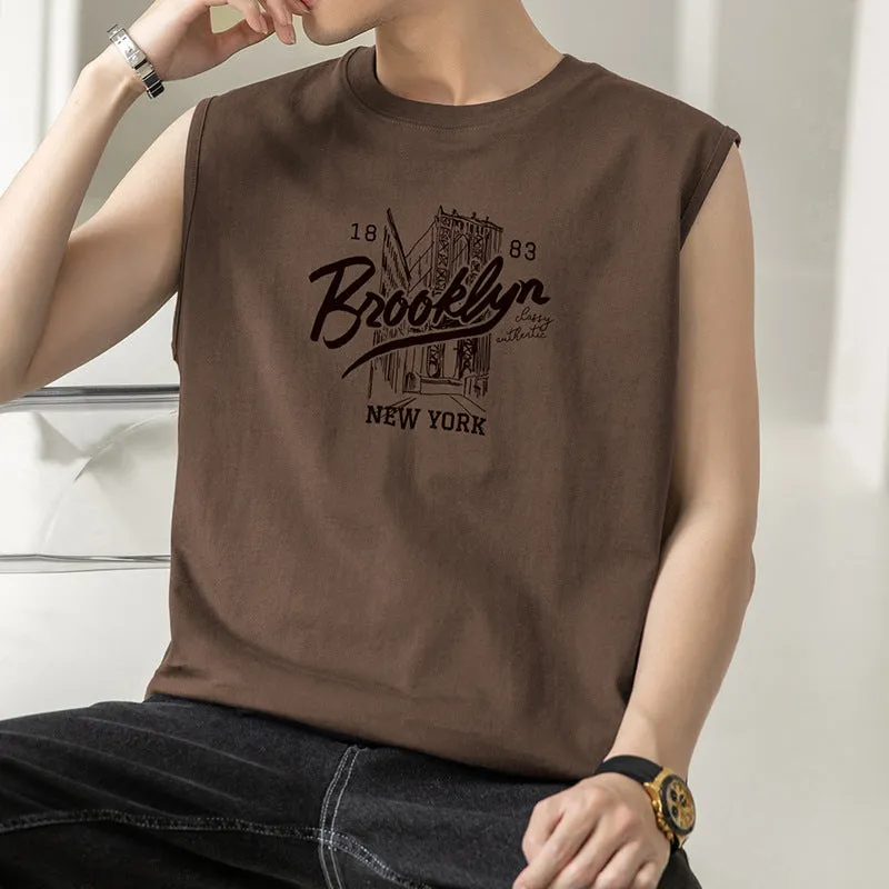INSTOCK-Pure cotton summer thin sports vest