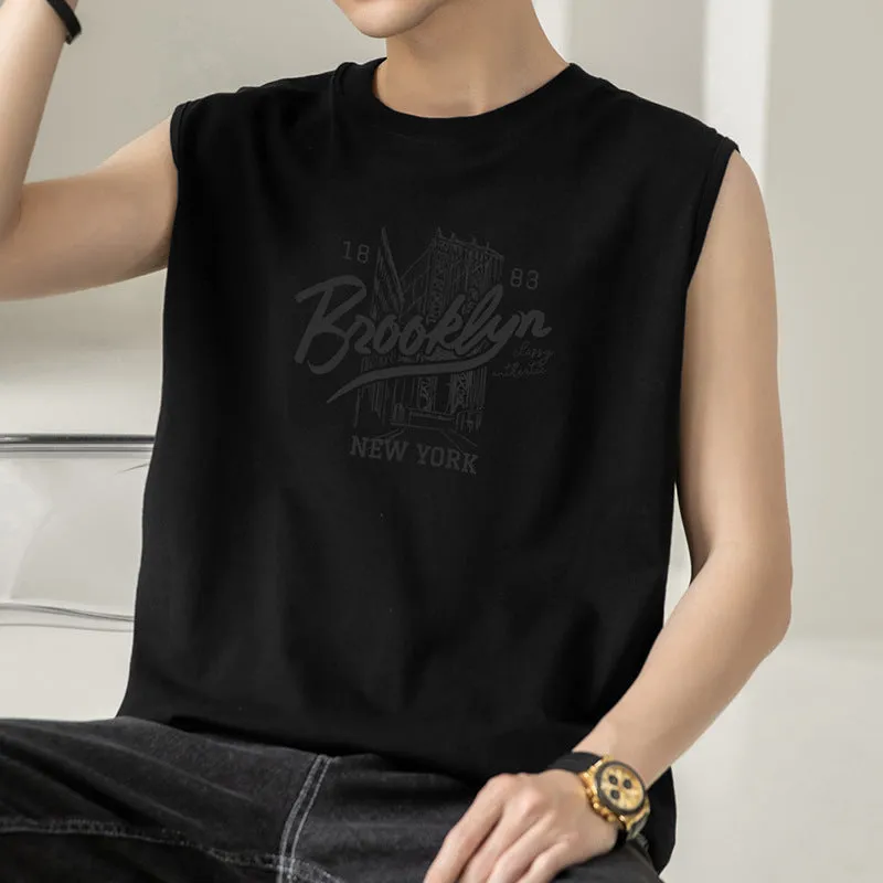 INSTOCK-Pure cotton summer thin sports vest