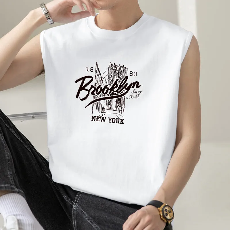 INSTOCK-Pure cotton summer thin sports vest