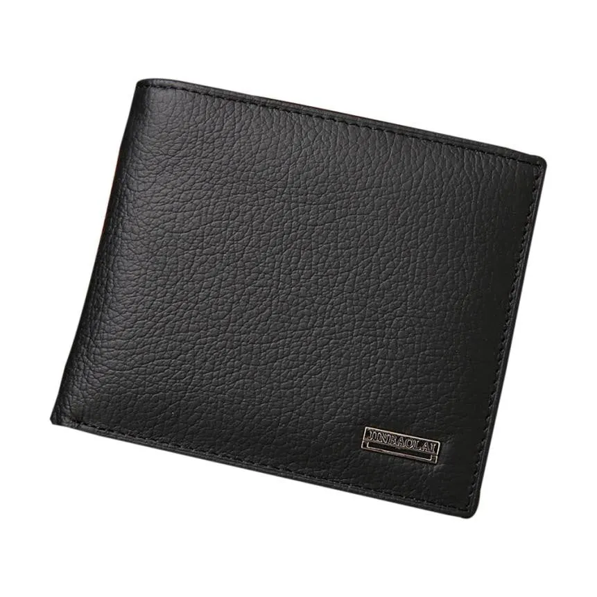 JINBAOLAI Men Wallets Bifold Stripe Wallet Leather Mens Mini Wallet Credit/ID Card Holder Billfold Purse #4M