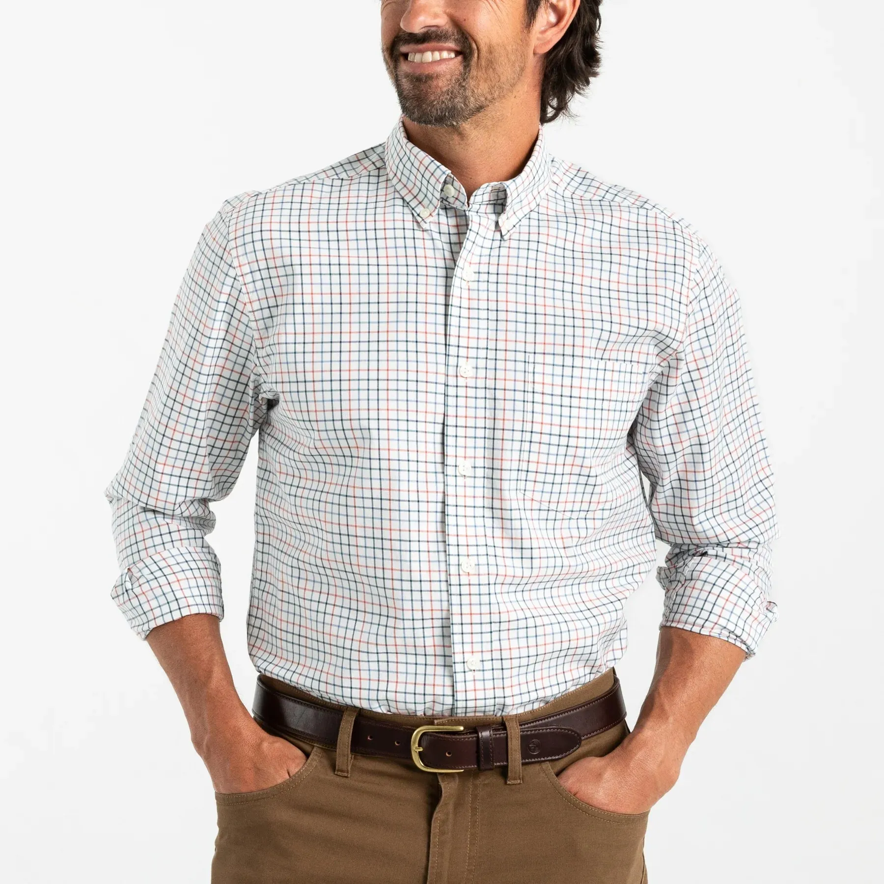 Joyner Plaid Shirt (Mirror Lake Blue)