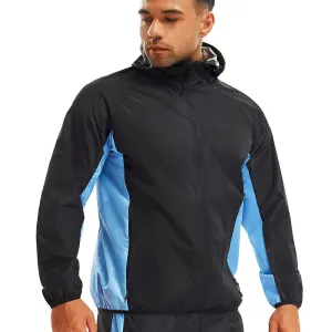 Junlan Men Weight Loss Hot Sauna Workout Splicing Jacket