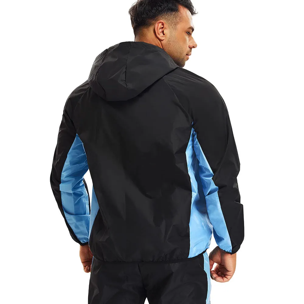 Junlan Men Weight Loss Hot Sauna Workout Splicing Jacket
