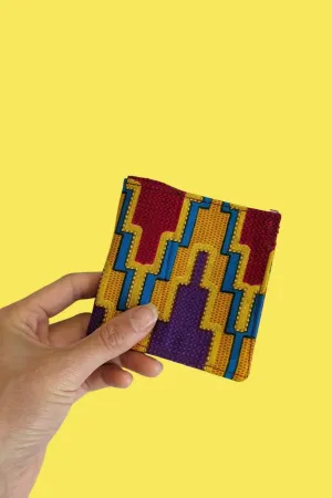 Kente Gold African Print Fabric Wallet
