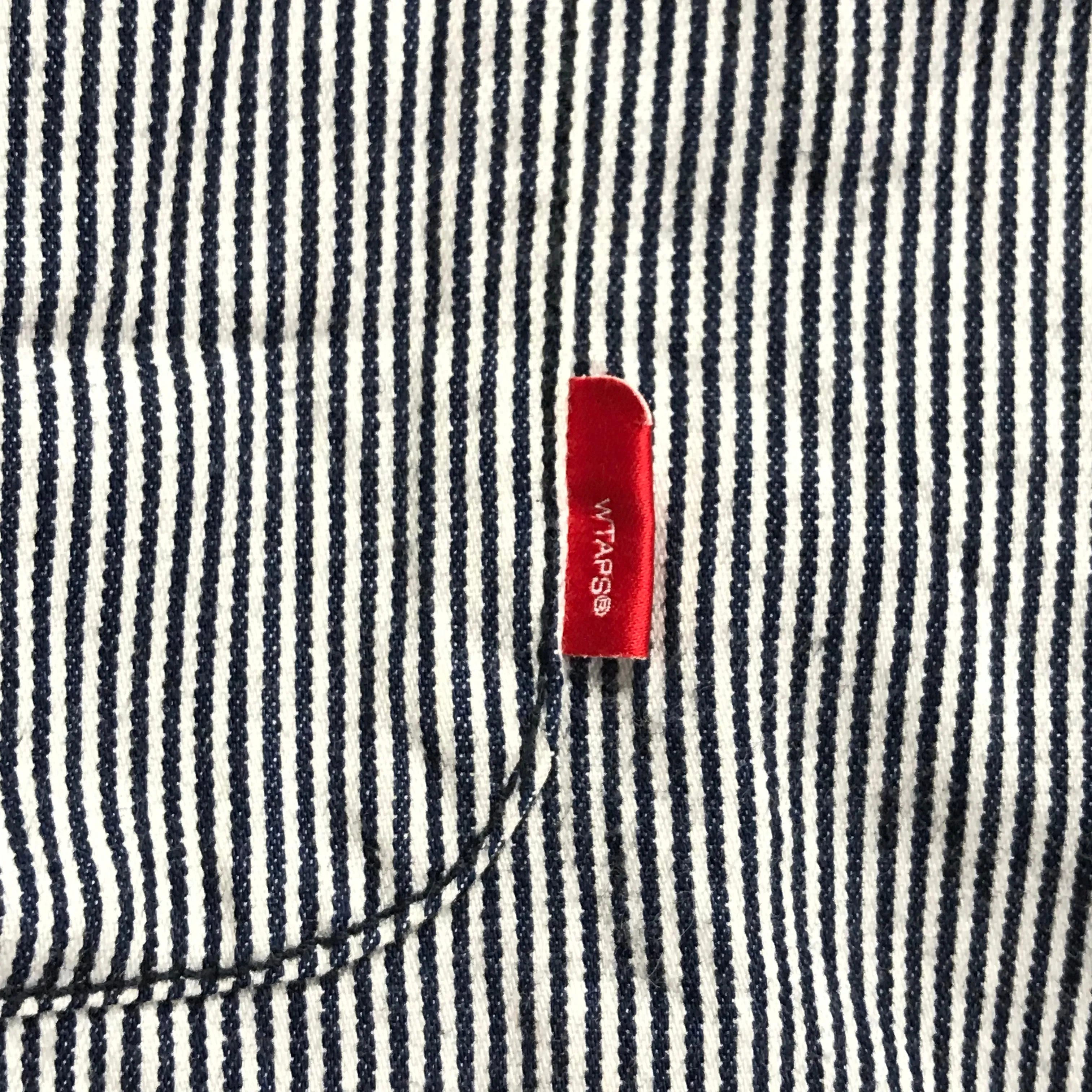 [L] WTAPS Vatos 03 Hickory Stripe L/S Shirt