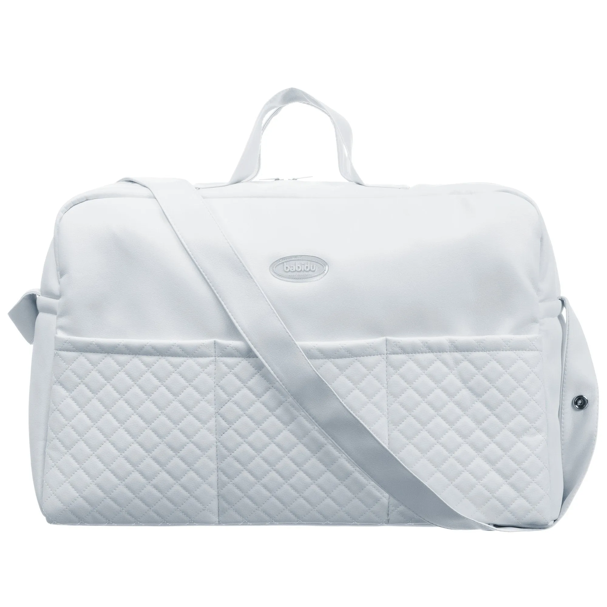 Large Blue Quilted Changing Bag