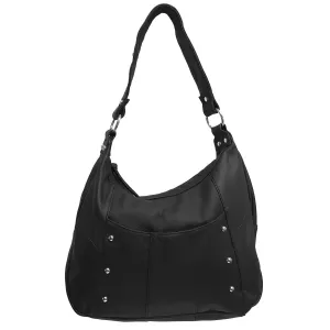 Leather Ambidextrous CCW Purse - Locking Zipper Compartment