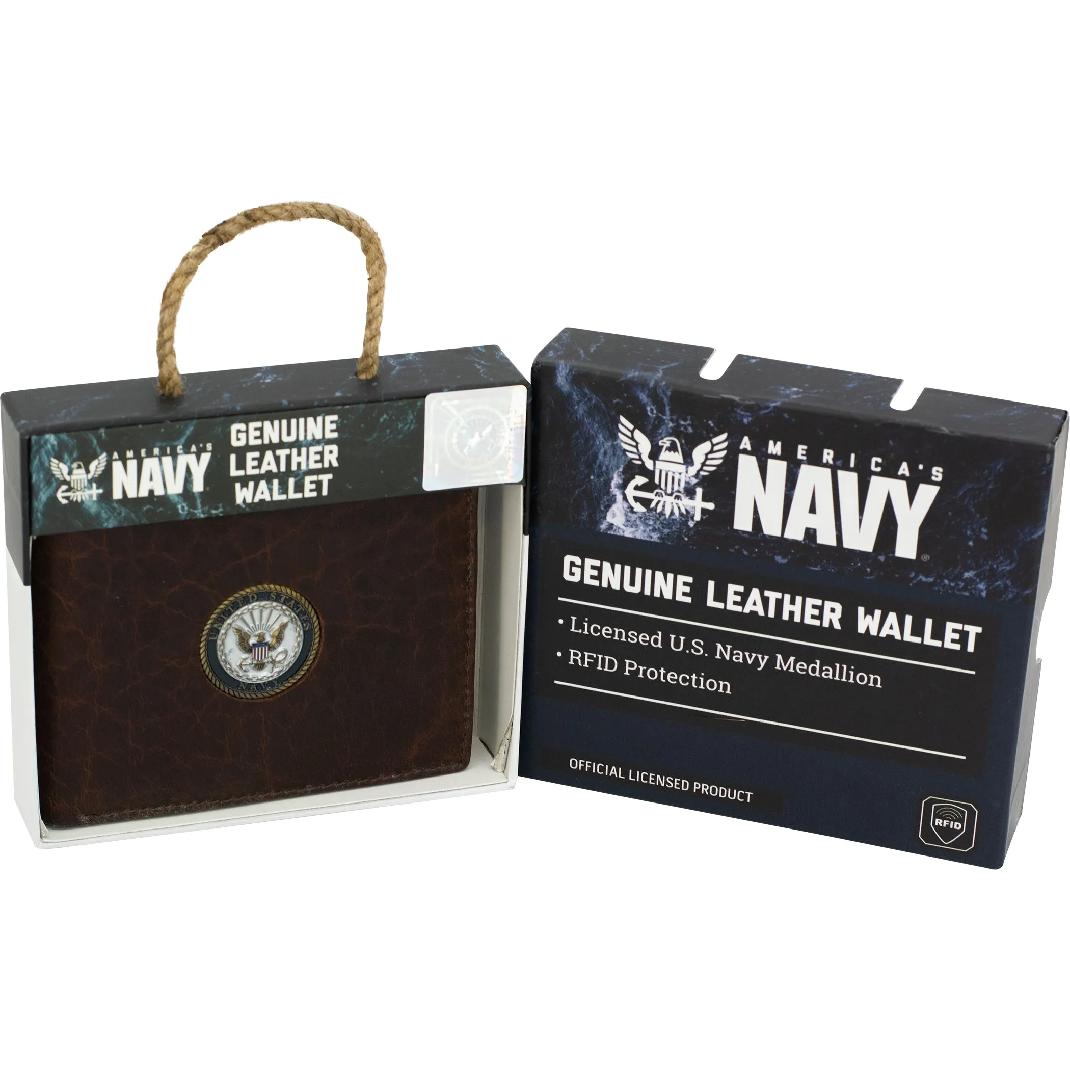 Licensed U.S Navy Leather Wallets