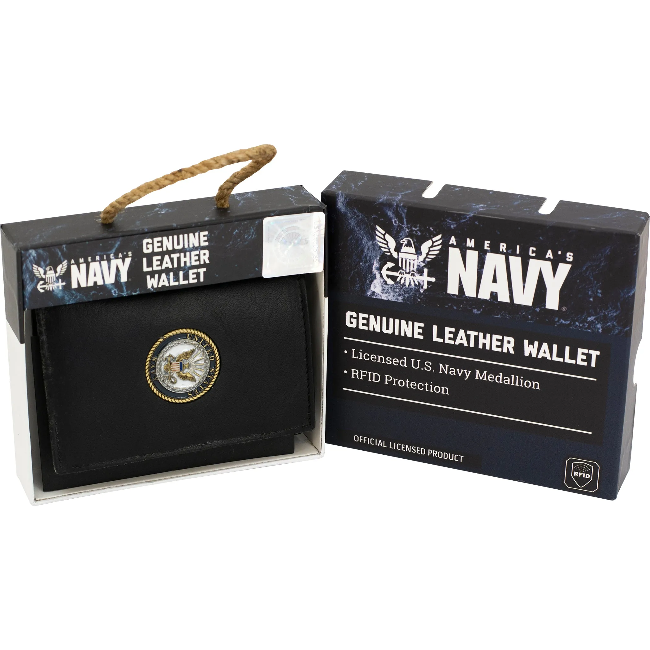 Licensed U.S Navy Leather Wallets