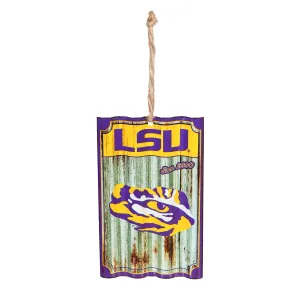 Louisiana State University, Metal Corrugate Ornament,3ot921mc