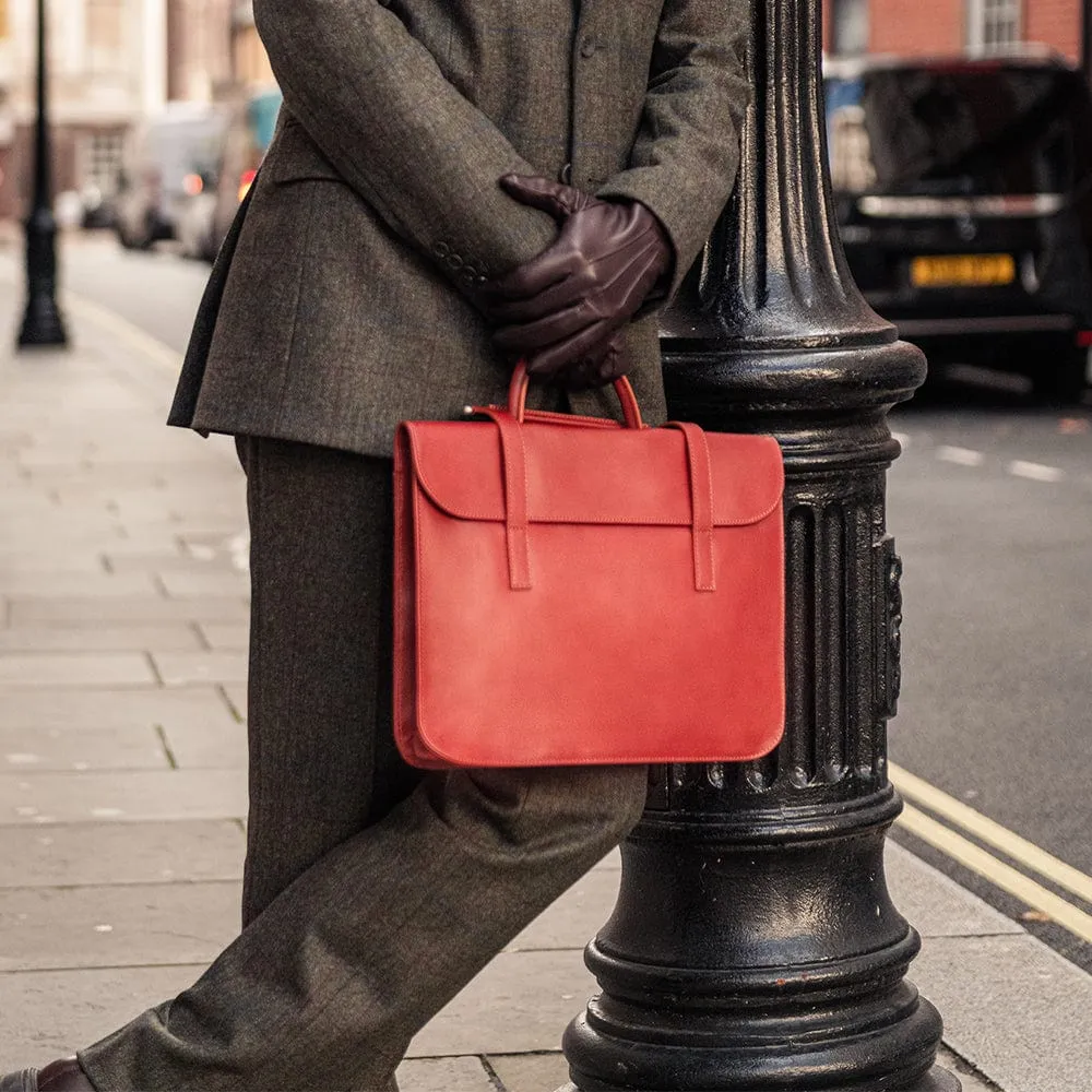 Luxury Leather Music Bag - Havana Tan